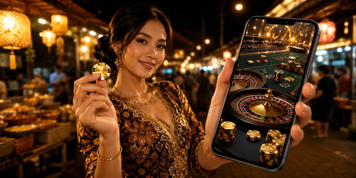 Pengguna mengakses aplikasi casino dan analisis dari ponsel di Vietnam
