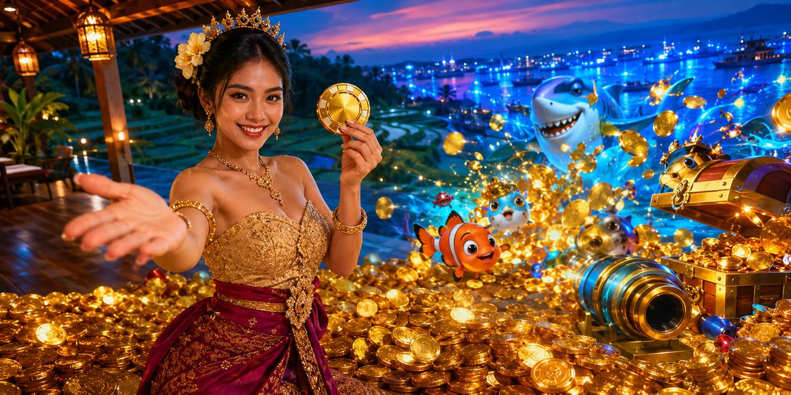 Suasana festival dengan pemain game tembak ikan di Vietnam yang ramai